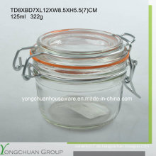 125ml Glasaufbewahrungsglas mit Clip Glasdeckel Großhandel Kanister